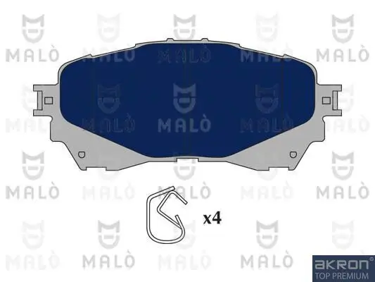 Bremsbelagsatz, Scheibenbremse AKRON-MALÒ 1051164 Bild Bremsbelagsatz, Scheibenbremse AKRON-MALÒ 1051164