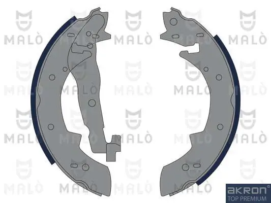 Bremsbackensatz Hinterachse AKRON-MALÒ 1390307 Bild Bremsbackensatz Hinterachse AKRON-MALÒ 1390307