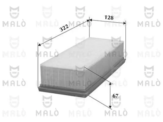 Luftfilter AKRON-MALÒ 1500036 Bild Luftfilter AKRON-MALÒ 1500036