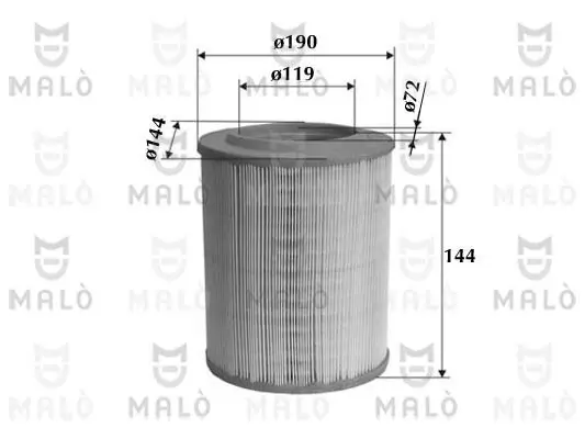 Luftfilter AKRON-MALÒ 1500056 Bild Luftfilter AKRON-MALÒ 1500056