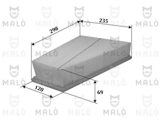 Luftfilter AKRON-MALÒ 1500068 Bild Luftfilter AKRON-MALÒ 1500068