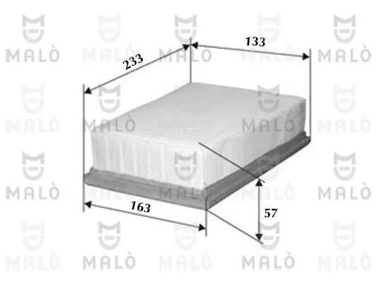 Luftfilter AKRON-MALÒ 1500086 Bild Luftfilter AKRON-MALÒ 1500086