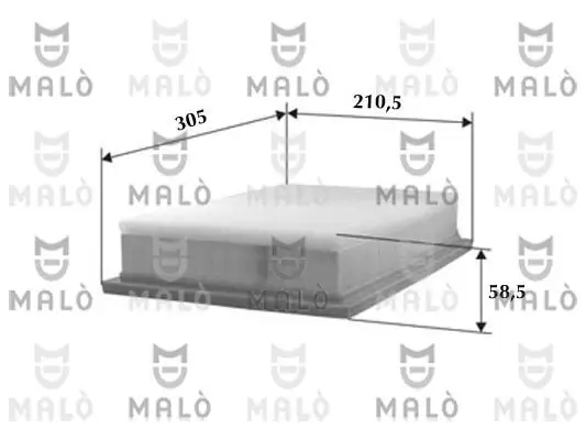 Luftfilter AKRON-MALÒ 1500091 Bild Luftfilter AKRON-MALÒ 1500091