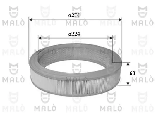 Luftfilter AKRON-MALÒ 1500096 Bild Luftfilter AKRON-MALÒ 1500096