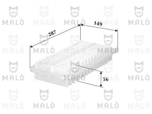 Luftfilter AKRON-MALÒ 1500336 Bild Luftfilter AKRON-MALÒ 1500336