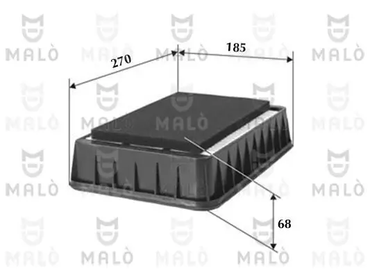 Luftfilter AKRON-MALÒ 1500412 Bild Luftfilter AKRON-MALÒ 1500412