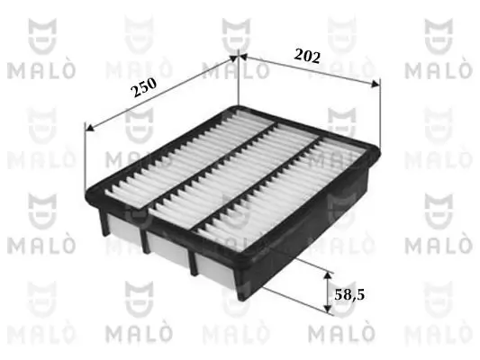 Luftfilter AKRON-MALÒ 1500574 Bild Luftfilter AKRON-MALÒ 1500574