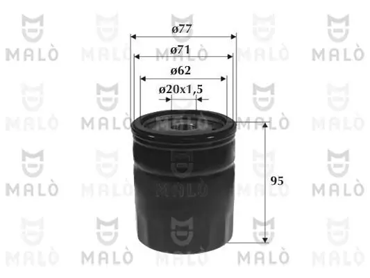 Ölfilter AKRON-MALÒ 1510092 Bild Ölfilter AKRON-MALÒ 1510092