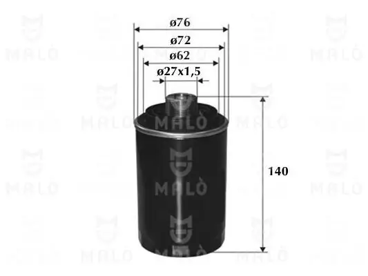 Ölfilter AKRON-MALÒ 1510163 Bild Ölfilter AKRON-MALÒ 1510163