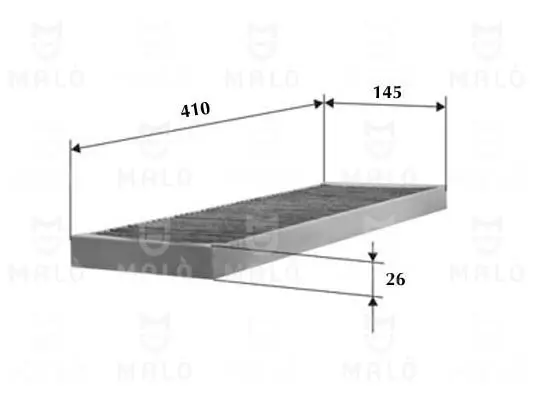 Filter, Innenraumluft AKRON-MALÒ 1530082 Bild Filter, Innenraumluft AKRON-MALÒ 1530082