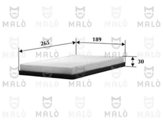 Filter, Innenraumluft AKRON-MALÒ 1530311 Bild Filter, Innenraumluft AKRON-MALÒ 1530311