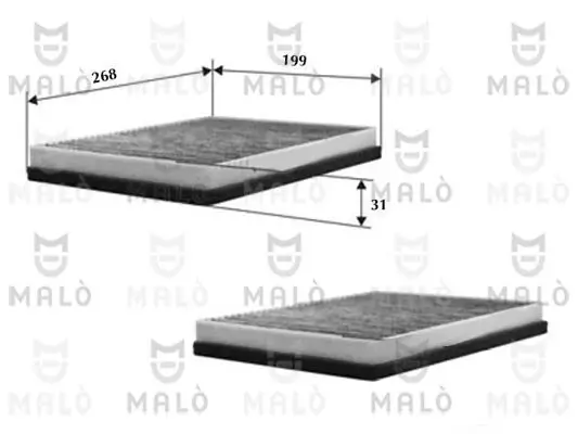 Filter, Innenraumluft AKRON-MALÒ 1530452 Bild Filter, Innenraumluft AKRON-MALÒ 1530452