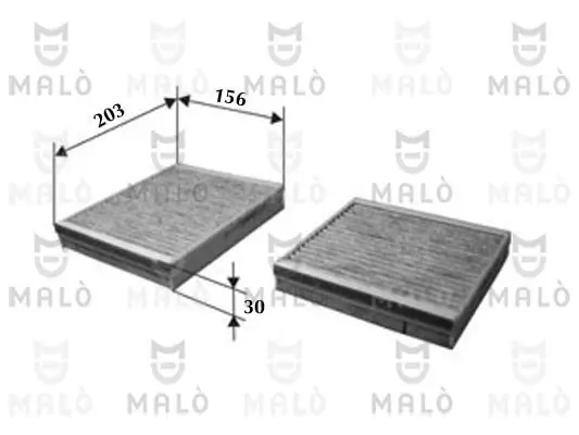 Filter, Innenraumluft AKRON-MALÒ 1531152 Bild Filter, Innenraumluft AKRON-MALÒ 1531152