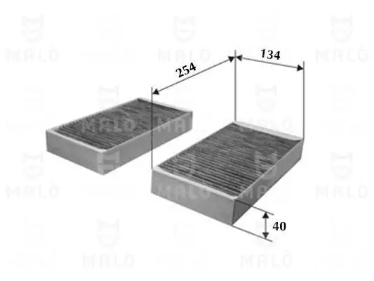 Filter, Innenraumluft AKRON-MALÒ 1531232 Bild Filter, Innenraumluft AKRON-MALÒ 1531232