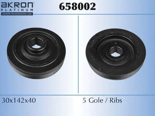 Riemenscheibe, Kurbelwelle AKRON-MALÒ 658002 Bild Riemenscheibe, Kurbelwelle AKRON-MALÒ 658002
