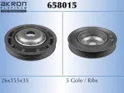 Riemenscheibe, Kurbelwelle AKRON-MALÒ 658015