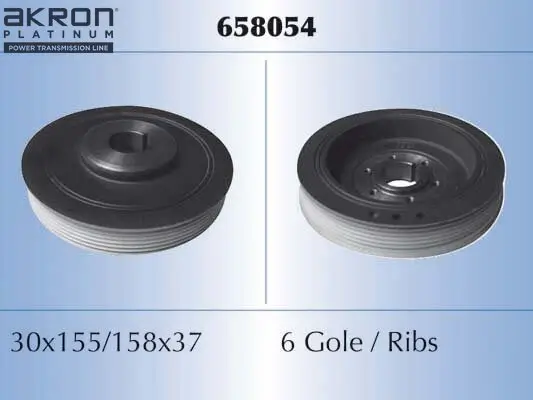 Riemenscheibe, Kurbelwelle AKRON-MALÒ 658054