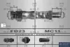 Bremsschlauch beidseitig Vorderachse AKRON-MALÒ 80185
