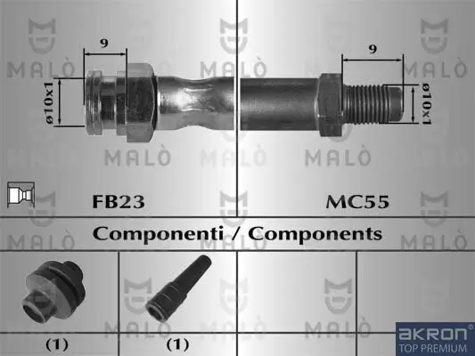 Bremsschlauch AKRON-MALÒ 80284