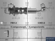 Bremsschlauch beidseitig Vorderachse AKRON-MALÒ 80449