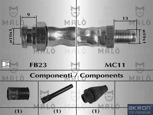 Bremsschlauch AKRON-MALÒ 8264