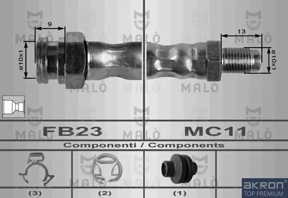 Bremsschlauch AKRON-MALÒ 8415