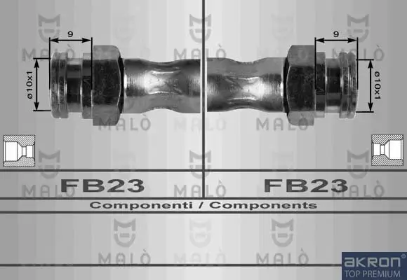 Bremsschlauch AKRON-MALÒ 8427