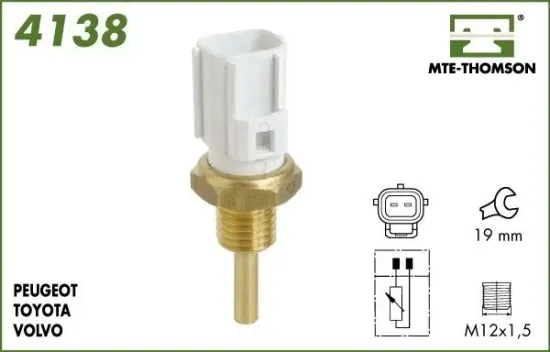 Sensor, Kühlmitteltemperatur MTE-THOMSON 4138 Bild Sensor, Kühlmitteltemperatur MTE-THOMSON 4138