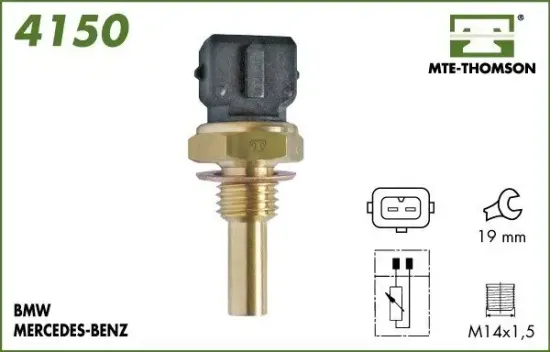 Sensor, Kühlmitteltemperatur MTE-THOMSON 4150 Bild Sensor, Kühlmitteltemperatur MTE-THOMSON 4150