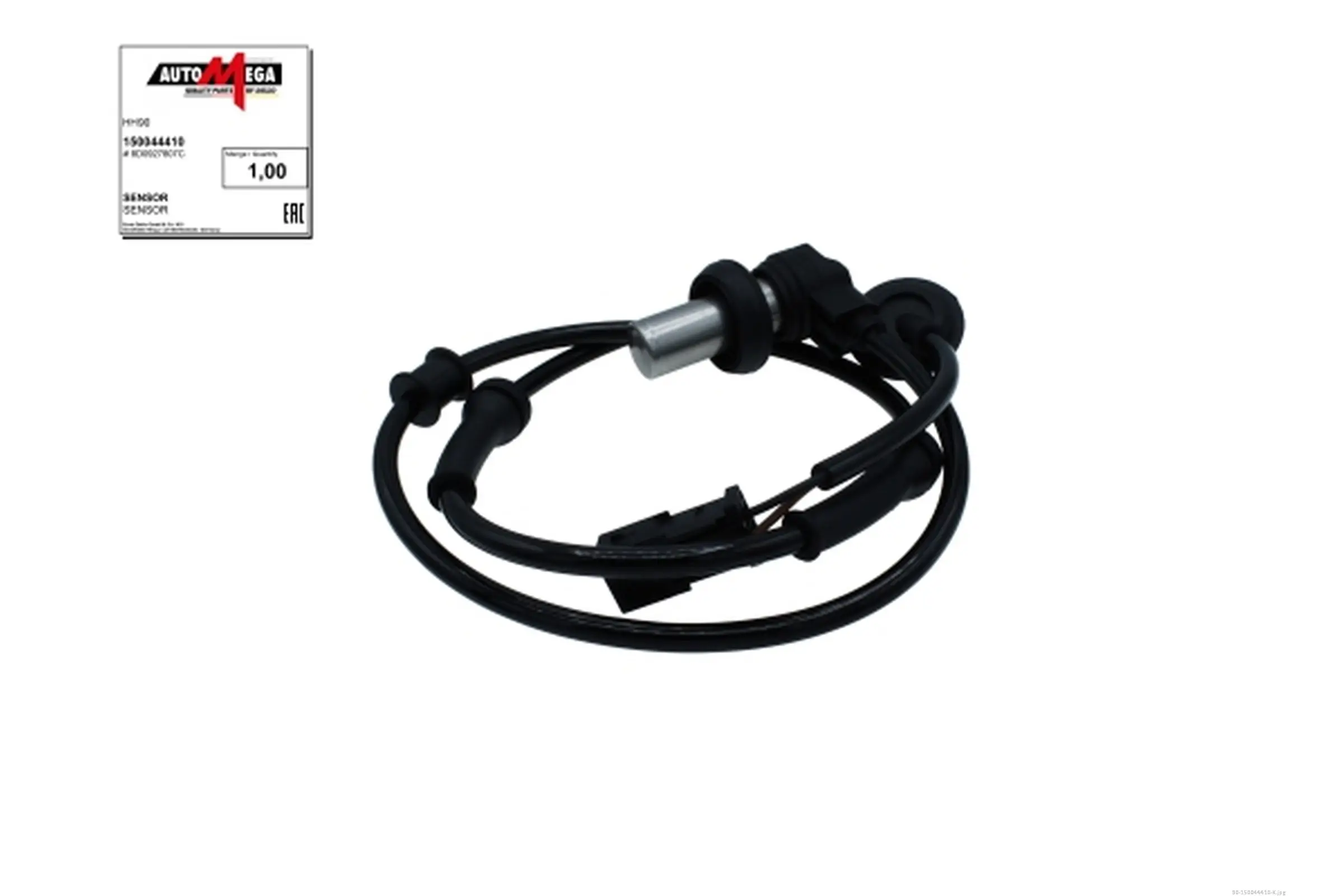 Sensor, Raddrehzahl Hinterachse AUTOMEGA 150044410