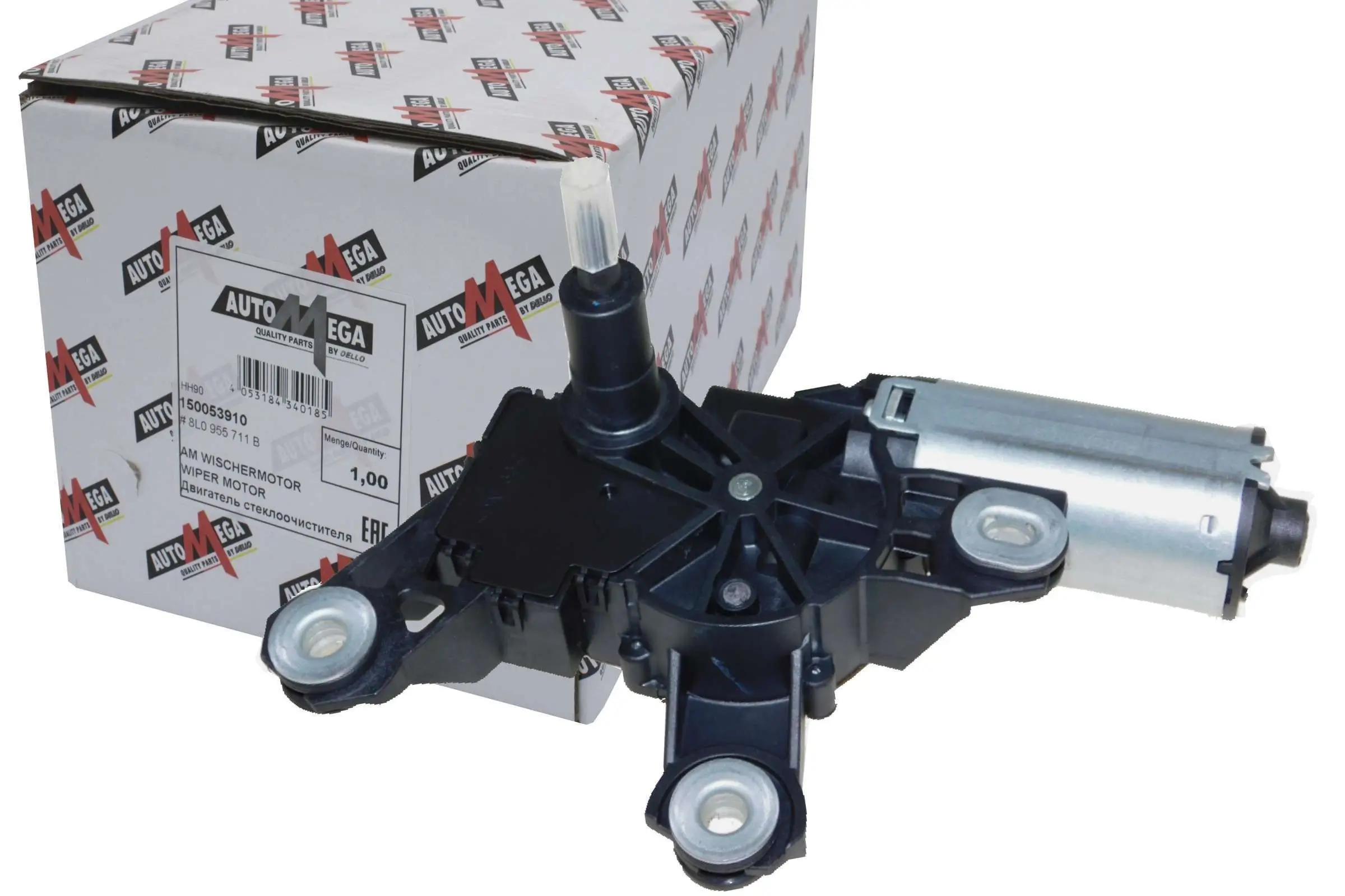 Wischermotor 12 V hinten AUTOMEGA 150053910