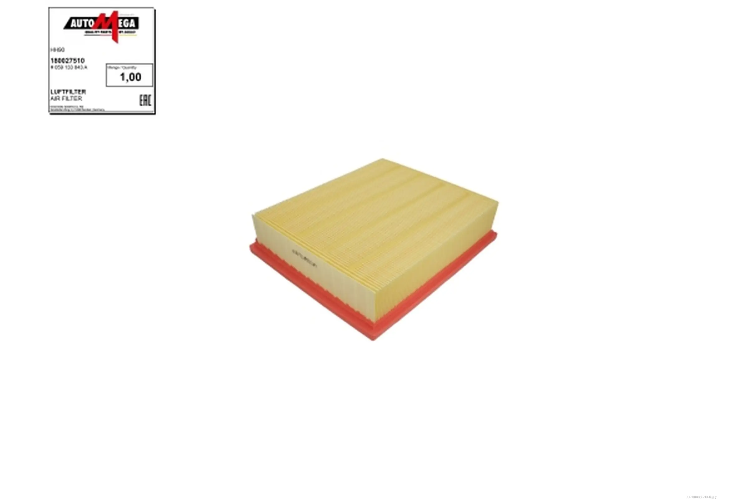 Luftfilter AUTOMEGA 180027510