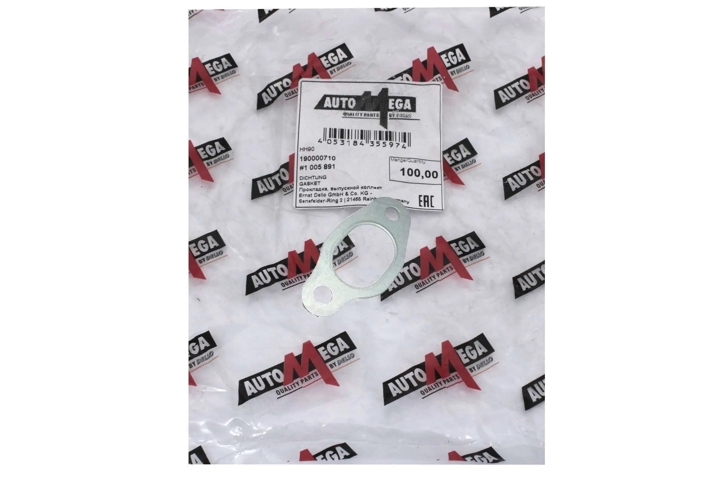 Dichtung, Abgaskrümmer AUTOMEGA 190000710
