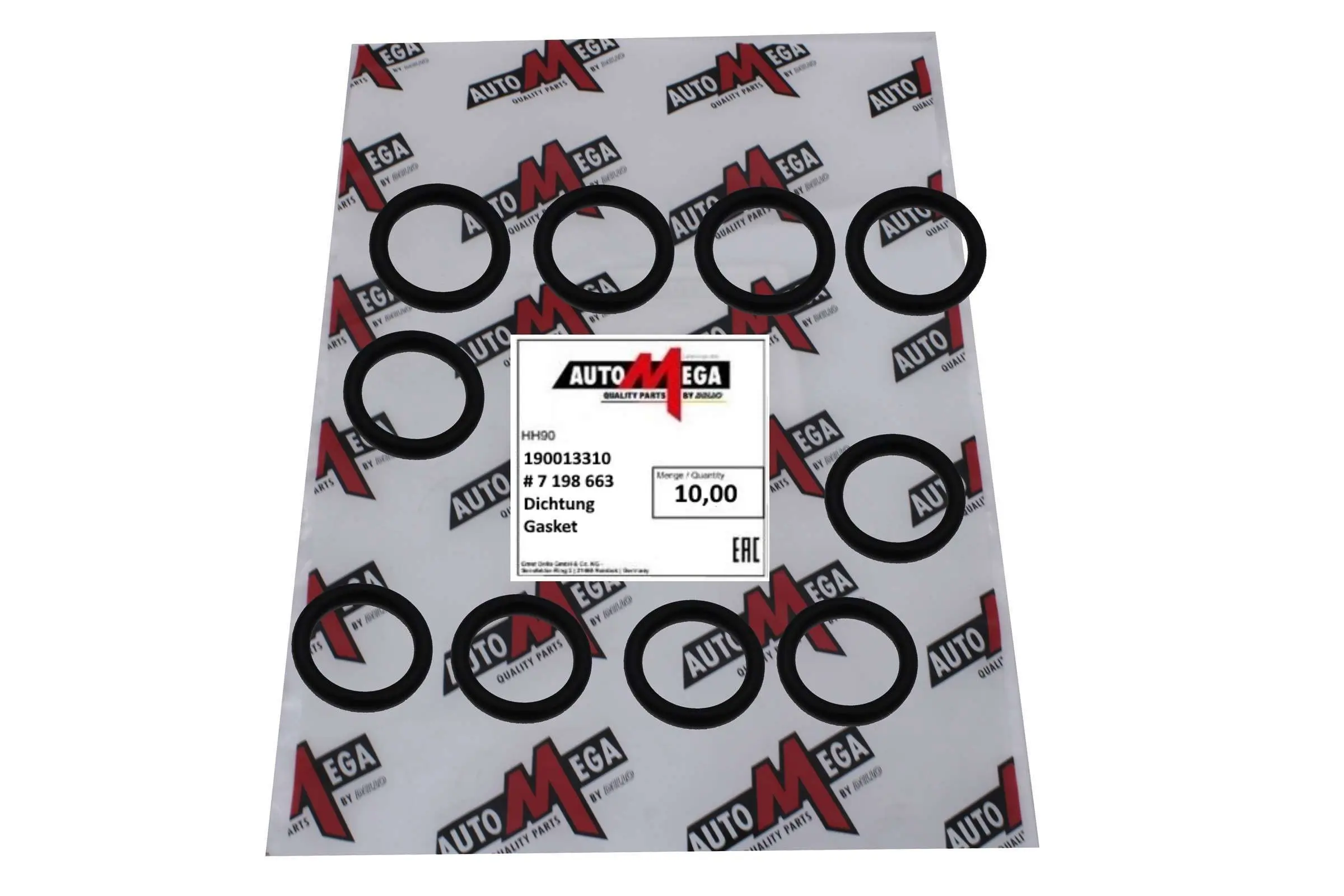 Dichtring, Thermoschalter AUTOMEGA 190013310