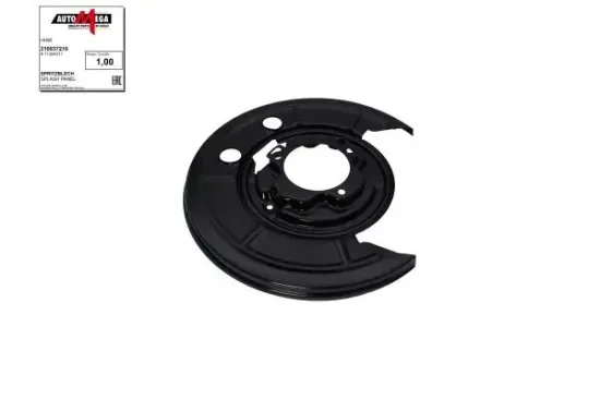 Spritzblech, Bremsscheibe Hinterachse links AUTOMEGA 210037210 Bild Spritzblech, Bremsscheibe Hinterachse links AUTOMEGA 210037210