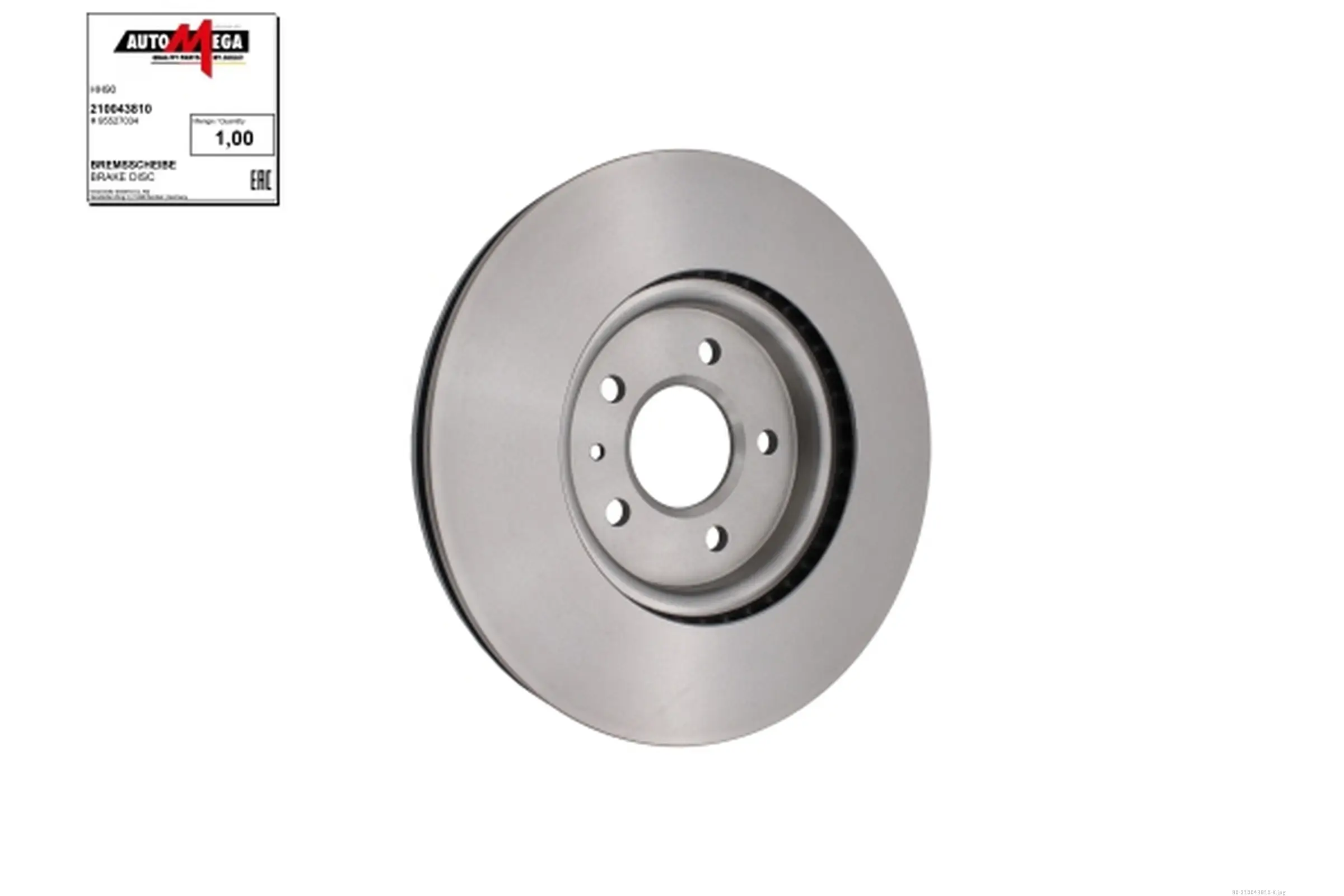 Bremsscheibe Vorderachse AUTOMEGA 210043810