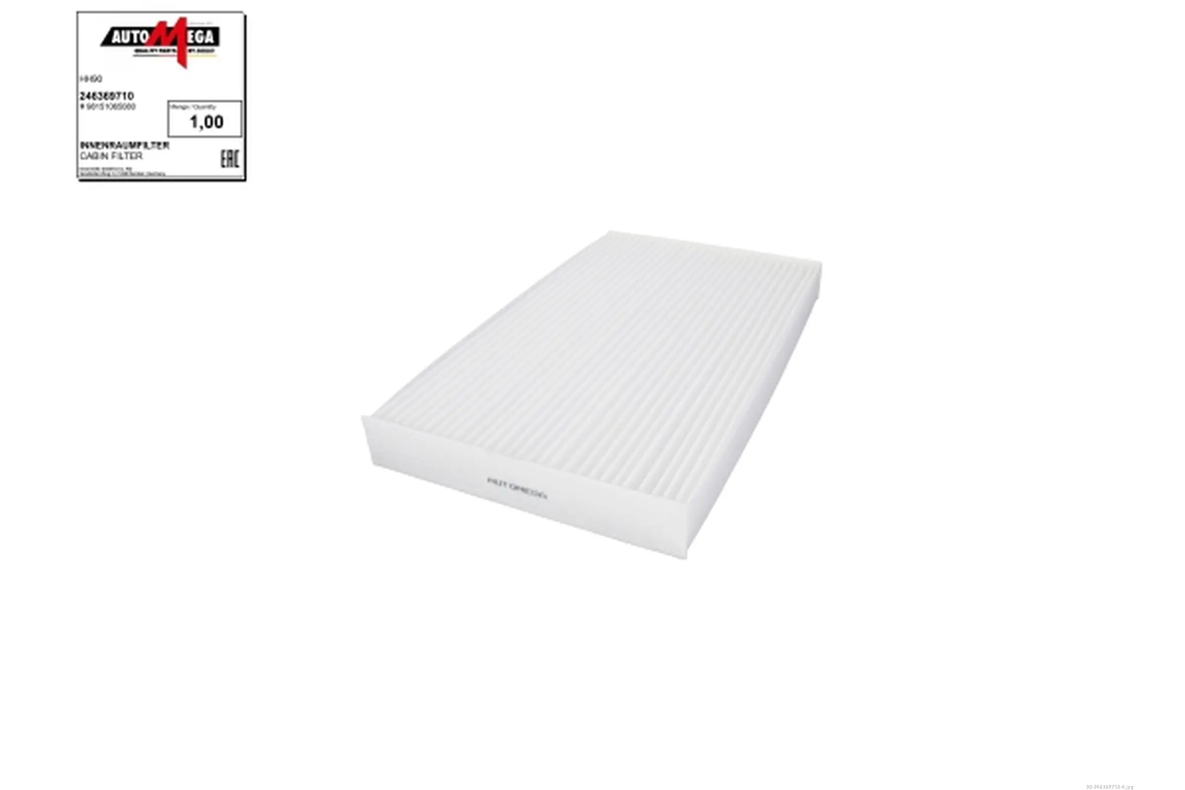 Filter, Innenraumluft AUTOMEGA 246369710
