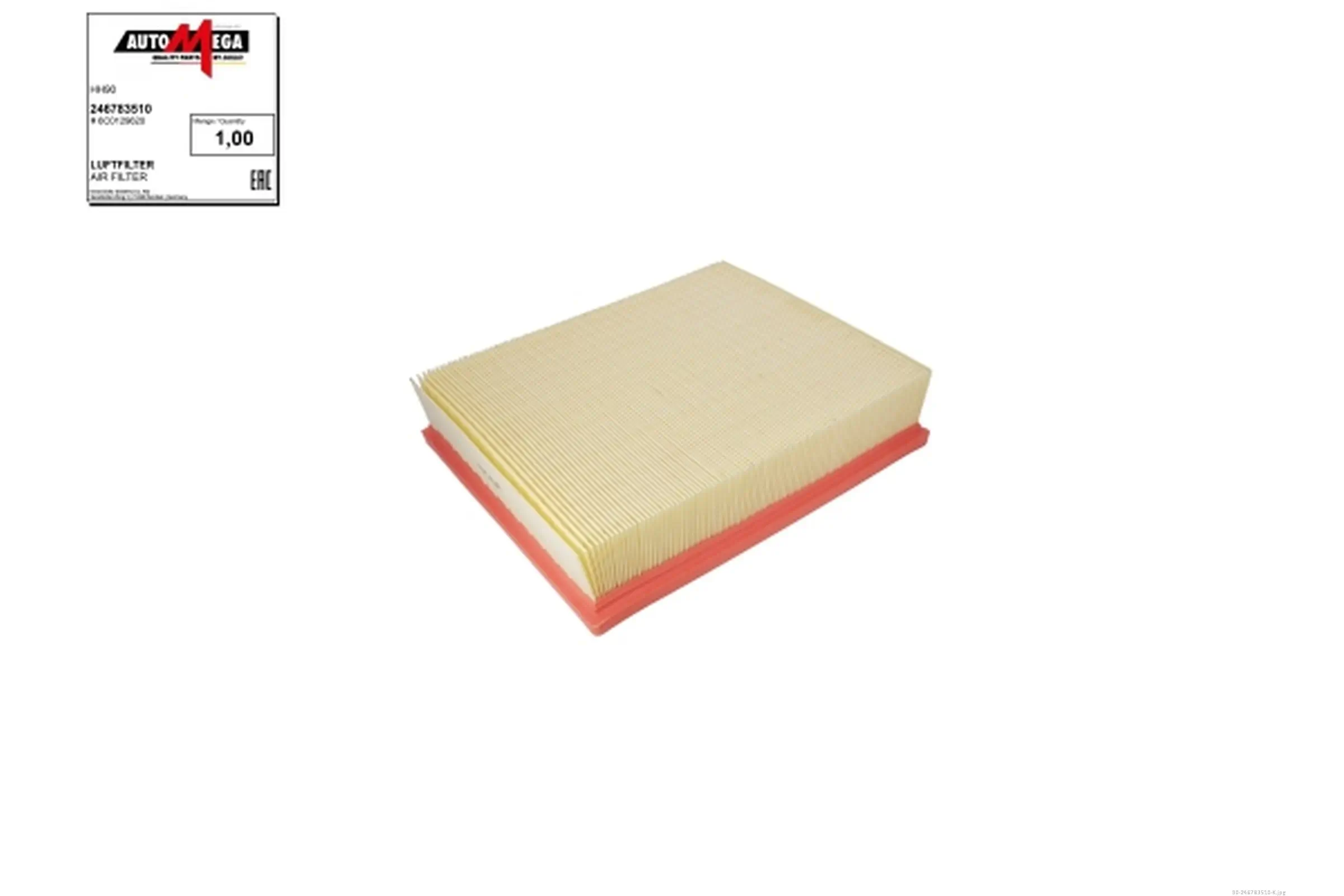 Luftfilter AUTOMEGA 246783510