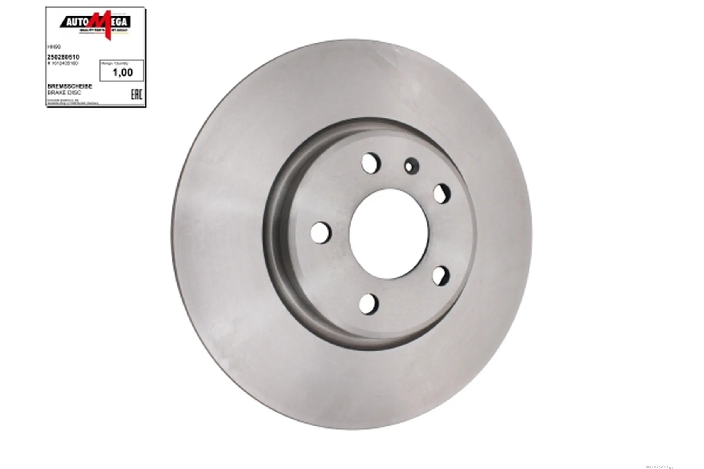 Bremsscheibe Vorderachse AUTOMEGA 250280510