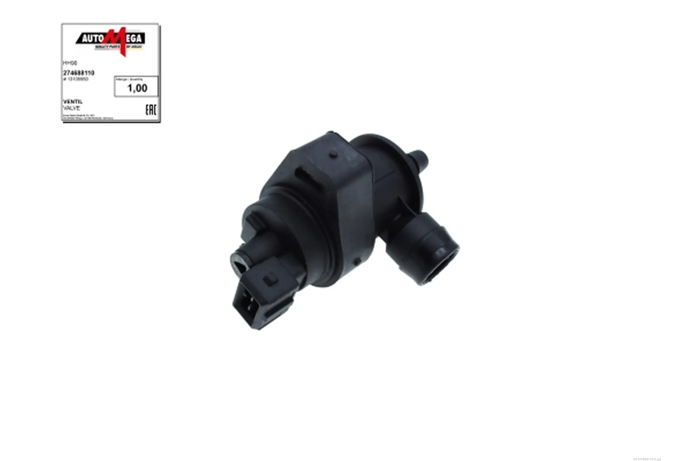 Ventil, Kraftstoffförderanlage 12 V AUTOMEGA 274688110
