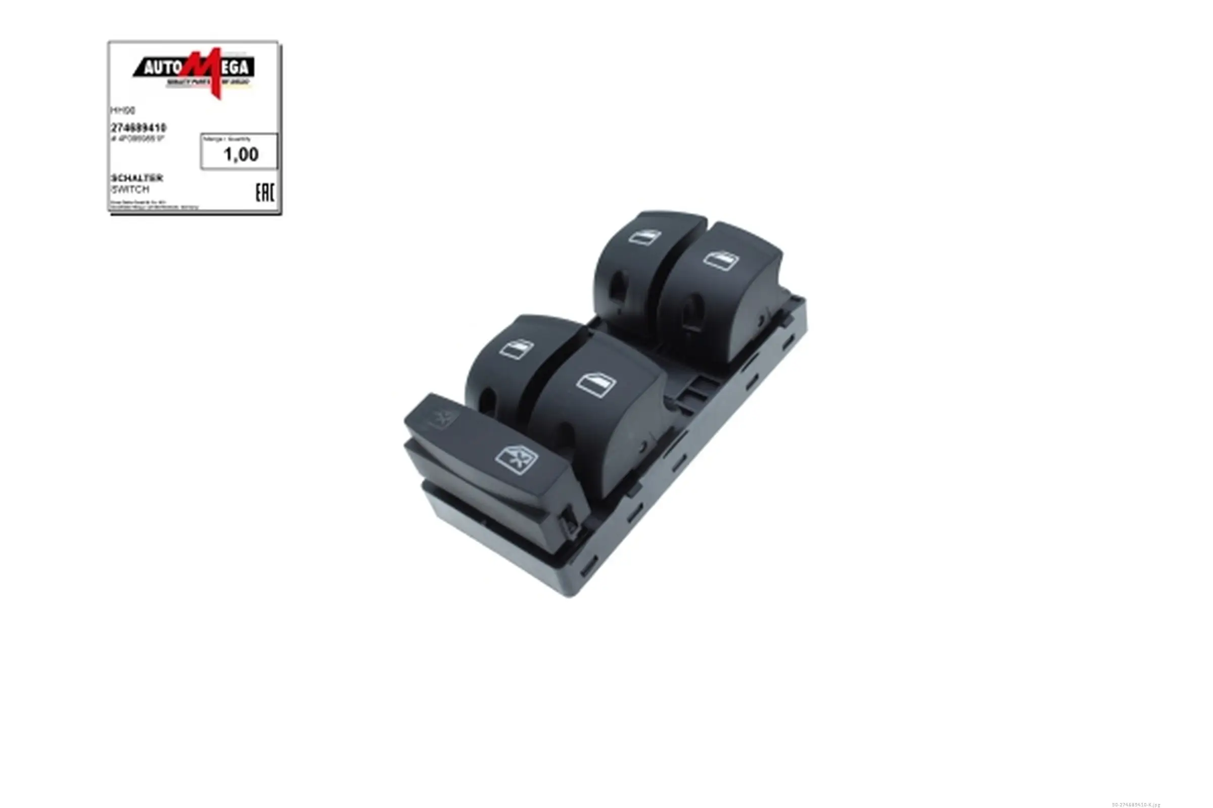 Schalter, Fensterheber vorne links AUTOMEGA 274689410