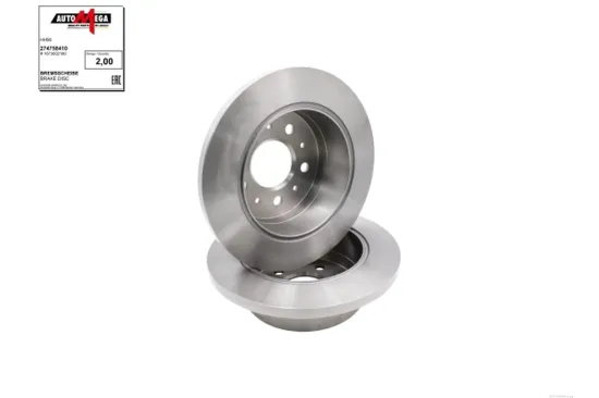 Bremsscheibe Hinterachse AUTOMEGA 274758410 Bild Bremsscheibe Hinterachse AUTOMEGA 274758410