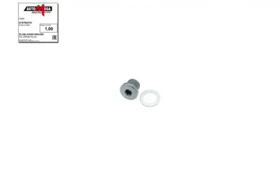 Verschlussschraube, Ölwanne AUTOMEGA 274764310 Bild Verschlussschraube, Ölwanne AUTOMEGA 274764310