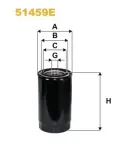 Ölfilter WIX FILTERS 51459E