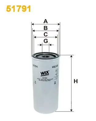 Ölfilter WIX FILTERS 51791