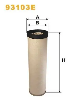 Sekundärluftfilter WIX FILTERS 93103E Bild Sekundärluftfilter WIX FILTERS 93103E