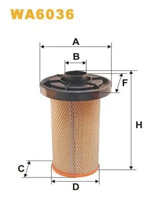 Luftfilter WIX FILTERS WA6036