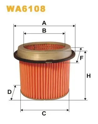 Luftfilter WIX FILTERS WA6108