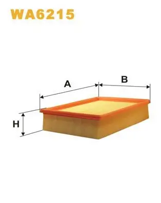 Luftfilter WIX FILTERS WA6215 Bild Luftfilter WIX FILTERS WA6215