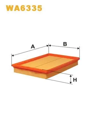 Luftfilter WIX FILTERS WA6335 Bild Luftfilter WIX FILTERS WA6335